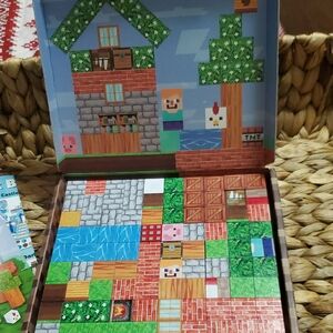 New Magnetic Blocks Minecraft Themed Puzzle Set 100 PIECE
